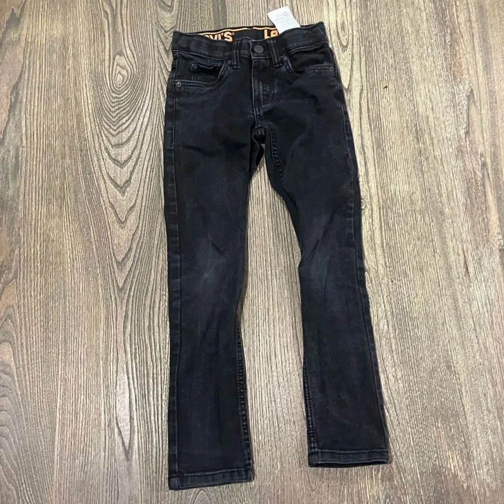 Levi's Big Boys 510 Skinny-Fit 365 Performance Jeans Mid Rise Denim Black Size 8